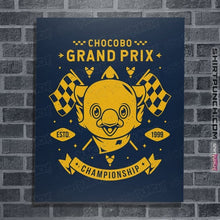 Load image into Gallery viewer, Shirts Posters / 4&quot;x6&quot; / Navy Chocobo Grand Prix
