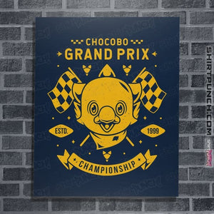 Shirts Posters / 4"x6" / Navy Chocobo Grand Prix