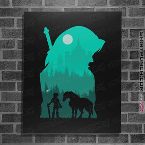 Shirts Posters / 4"x6" / Black Hylian Silhouette