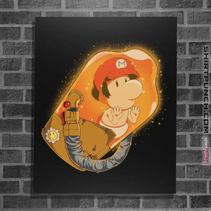 Shirts Posters / 4"x6" / Black Mario Stranding