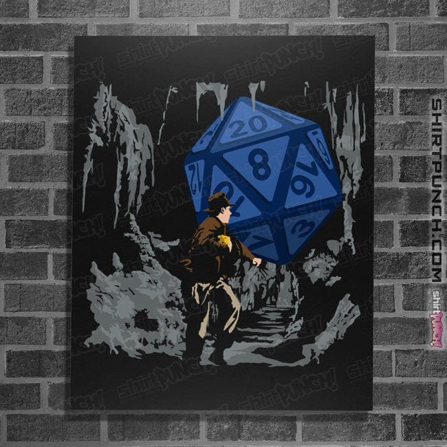 Daily_Deal_Shirts Posters / 4"x6" / Black Indy And The Dice Of Doom