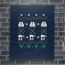 Load image into Gallery viewer, Shirts Posters / 4&quot;x6&quot; / Navy Hothy Christmas
