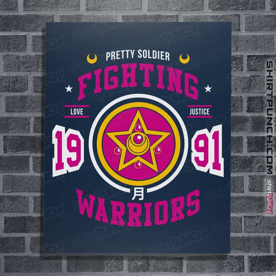 Shirts Posters / 4"x6" / Navy Fighting Senshi