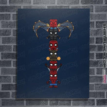 Load image into Gallery viewer, Daily_Deal_Shirts Posters / 4&quot;x6&quot; / Navy Totem Of Spiders
