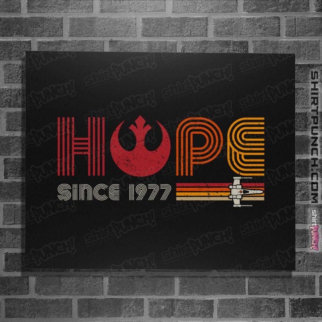 Daily_Deal_Shirts Posters / 4"x6" / Black Hope Since 1977
