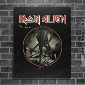 Daily_Deal_Shirts Posters / 4"x6" / Black Iron Alien