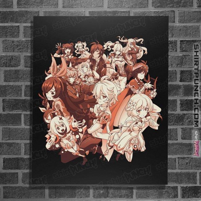 Secret_Shirts Posters / 4"x6" / Black Genshin