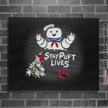 Load image into Gallery viewer, Daily_Deal_Shirts Posters / 4&quot;x6&quot; / Black Stay Puft Lives
