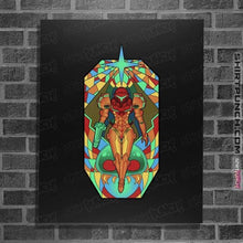 Load image into Gallery viewer, Shirts Posters / 4&quot;x6&quot; / Black Stained Glass Hunter
