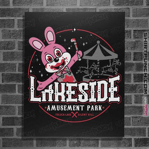 Daily_Deal_Shirts Posters / 4"x6" / Black Lakeside Park