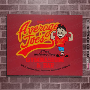 Shirts Posters / 4"x6" / Red Average Joes Gym