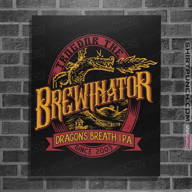 Secret_Shirts Posters / 4"x6" / Black The Brewinator