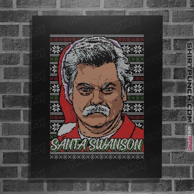 Shirts Posters / 4"x6" / Black Santa Swanson