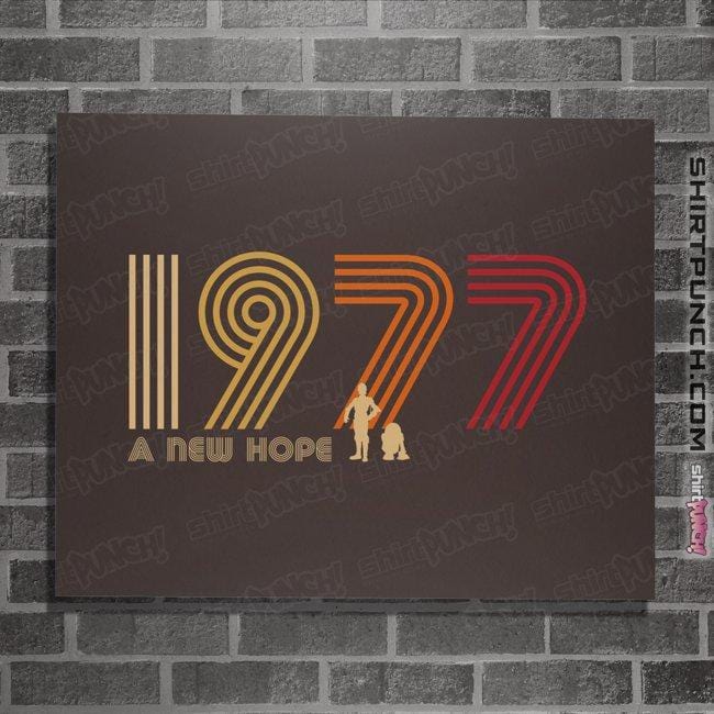 Shirts Posters / 4"x6" / Dark Chocolate 1977 A New Hope