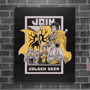 Shirts Posters / 4"x6" / Black Join Golden Deer