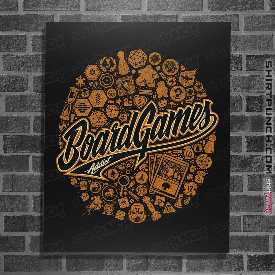 Shirts Posters / 4"x6" / Black Board Games Addict