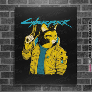 Shirts Posters / 4"x6" / Black Cyberpurr