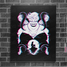 Load image into Gallery viewer, Daily_Deal_Shirts Posters / 4&quot;x6&quot; / Black Glitched Ursula
