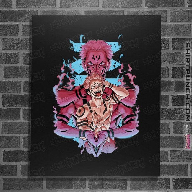 Secret_Shirts Posters / 4"x6" / Black Sukuna