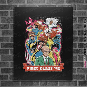Shirts Posters / 4"x6" / Black First Class '92