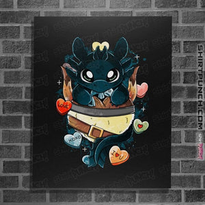 Daily_Deal_Shirts Posters / 4"x6" / Black Dragon Valentine