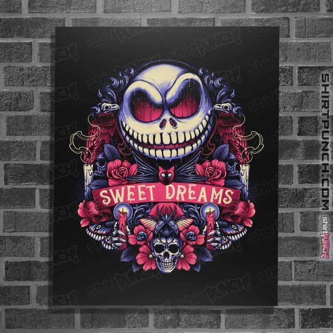 Shirts Posters / 4"x6" / Black Symbol Of Nightmares