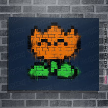 Load image into Gallery viewer, Secret_Shirts Posters / 4&quot;x6&quot; / Navy Flower Graffiti
