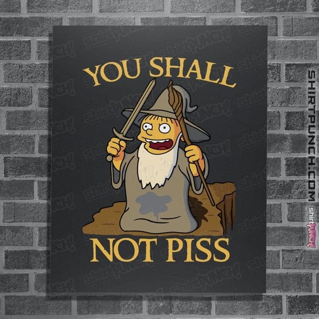 Shirts Posters / 4"x6" / Dark Heather You Shall Not Piss
