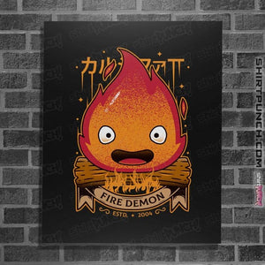 Shirts Posters / 4"x6" / Black Fire Demon