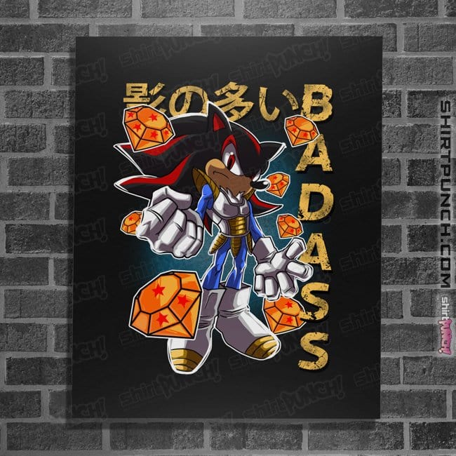 Daily_Deal_Shirts Posters / 4"x6" / Black The Prince Of All Hedgehogs