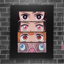 Load image into Gallery viewer, Shirts Posters / 4&quot;x6&quot; / Black Demon Eyes
