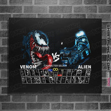 Load image into Gallery viewer, Shirts Posters / 4&quot;x6&quot; / Black Select Venom VS Alien
