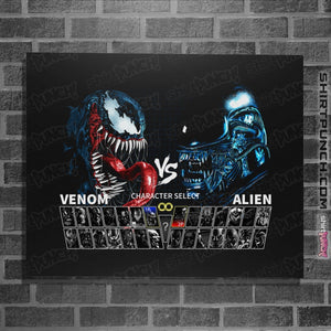 Shirts Posters / 4"x6" / Black Select Venom VS Alien