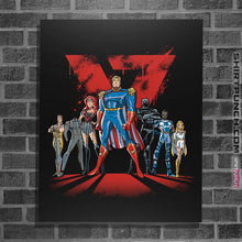 Load image into Gallery viewer, Shirts Posters / 4&quot;x6&quot; / Black Supes League
