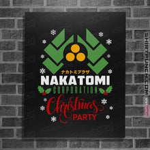 Load image into Gallery viewer, Daily_Deal_Shirts Posters / 4&quot;x6&quot; / Black Nakatomi Christmas
