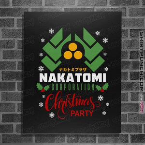 Daily_Deal_Shirts Posters / 4"x6" / Black Nakatomi Christmas