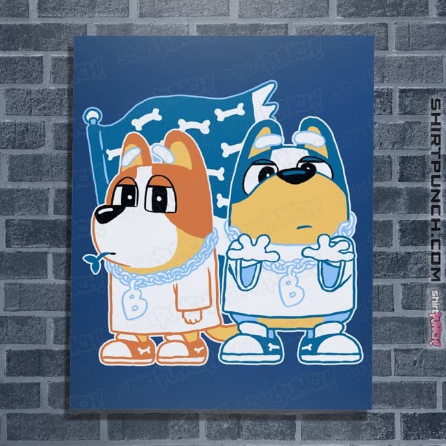 Daily_Deal_Shirts Posters / 4"x6" / Royal Blue Blueynia