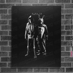 Daily_Deal_Shirts Posters / 4"x6" / Black WakeUp