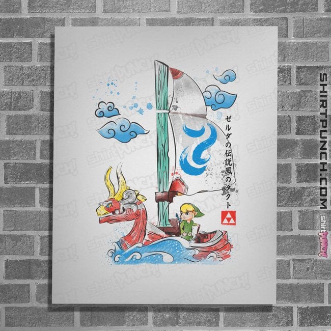 Secret_Shirts Posters / 4"x6" / White Sailor With The Wind