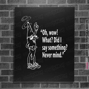 Secret_Shirts Posters / 4"x6" / Black Oh Wow
