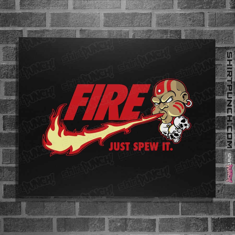 Shirts Posters / 4"x6" / Black Yoga Flame