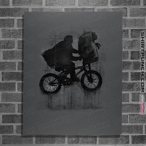 Secret_Shirts Posters / 4"x6" / Charcoal Boy And Bike