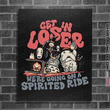 Load image into Gallery viewer, Daily_Deal_Shirts Posters / 4&quot;x6&quot; / Black Spirited Ride
