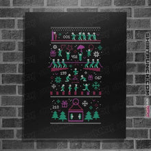 Load image into Gallery viewer, Daily_Deal_Shirts Posters / 4&quot;x6&quot; / Black X-Mas Game
