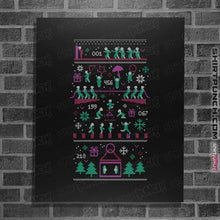 Load image into Gallery viewer, Daily_Deal_Shirts Posters / 4&quot;x6&quot; / Black X-Mas Game
