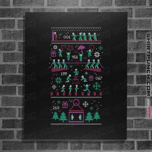 Daily_Deal_Shirts Posters / 4"x6" / Black X-Mas Game