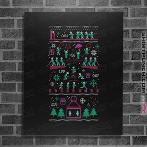 Daily_Deal_Shirts Posters / 4"x6" / Black X-Mas Game