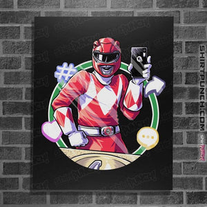 Daily_Deal_Shirts Posters / 4"x6" / Black Red Ranger Dance
