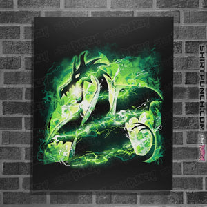 Secret_Shirts Posters / 4"x6" / Black Power Dragon