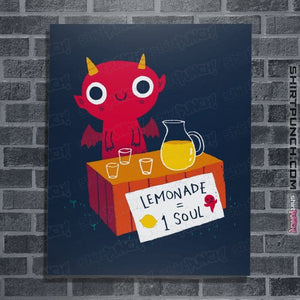 Daily_Deal_Shirts Posters / 4"x6" / Navy Demonade Stand